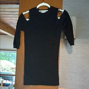 RD Style Black Shimmer Knit Top